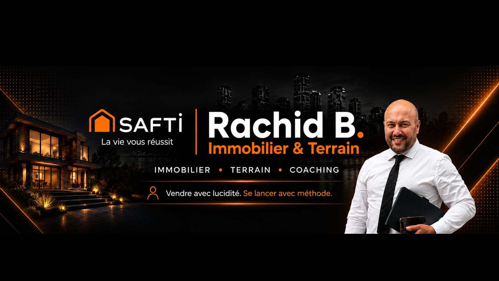 Rachid B., conseiller immobilier indépendant rattaché à SAFTI